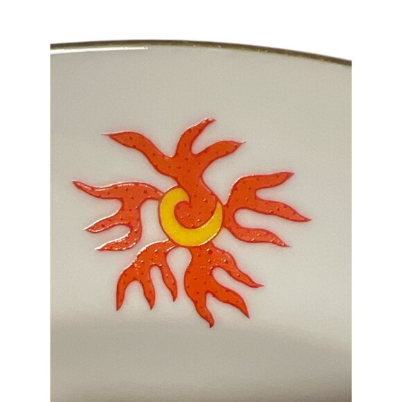 Set Of 4 Tatung Taiwan Porcelain Bowls With Gold Rim & Red Dragon Design 7" Diam - Picture 4 of 7